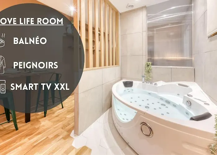 Love Life Room-Jacuzzi-Netflix-Acces-24/7-Prive